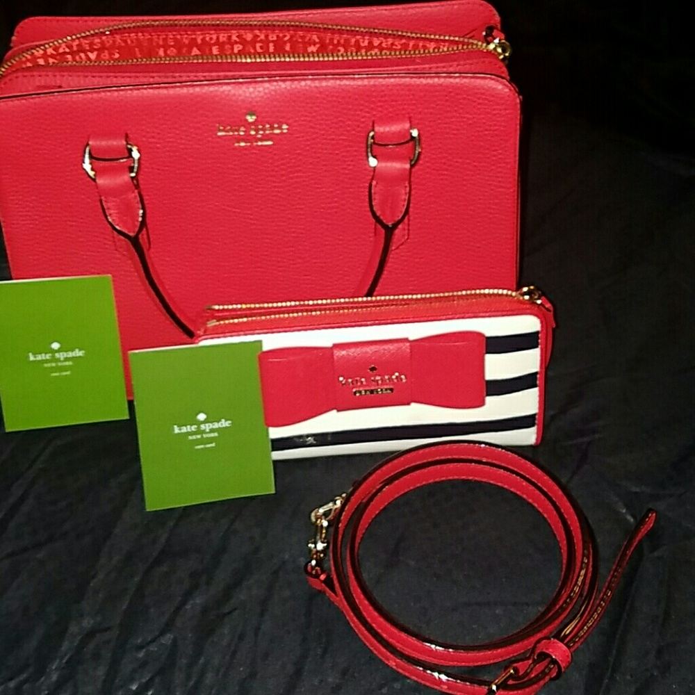 Kate spade purse and wallet set